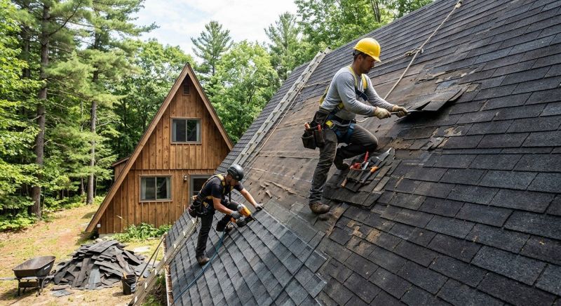 A Frame Roof Installation in Exton, PA