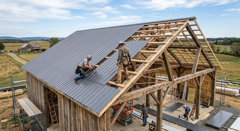 Barn Roof Construction in Exton, PA