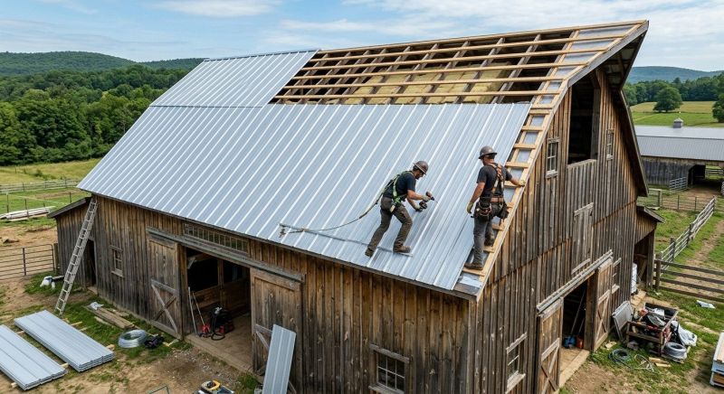 Barn Roof Installation in Exton, PA