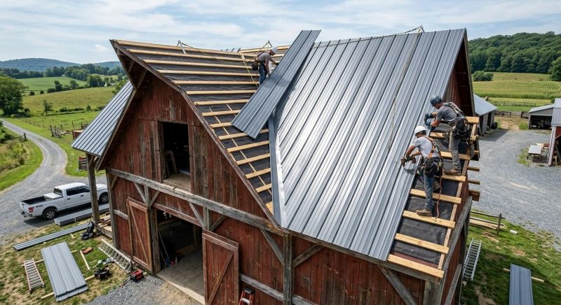 Barn Roof Installation in Exton, PA