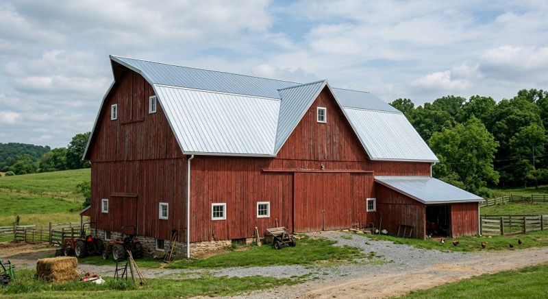 Barn Roof Replacement in Oxford, PA