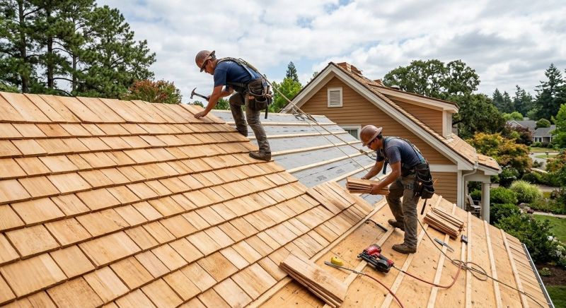 Cedar Shake Roof Construction in Wilmington, DE