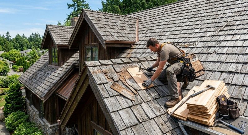 Cedar Shake Roof Repair in Chester County, PA