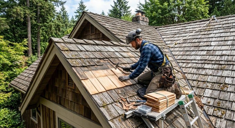 Cedar Shingles Repair in Chester County, PA