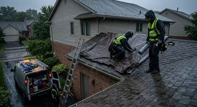 Collapsing Roof Repair in Exton, PA