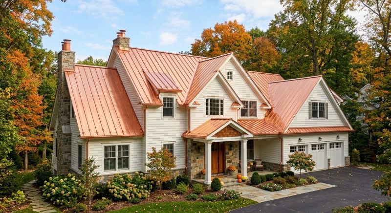 Copper Roof Replacement in Exton, PA