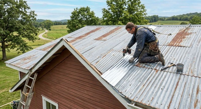 Corrugated Roof Repair in Douglassville, PA
