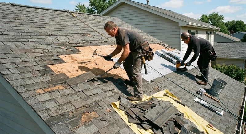 Damaged Roof Repair in Douglassville, PA
