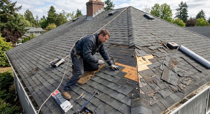 Damaged Roof Repair in Downingtown, PA