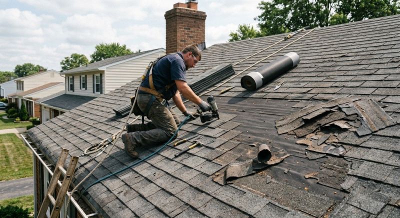 Damaged Roof Repair in Gilbertsville, PA