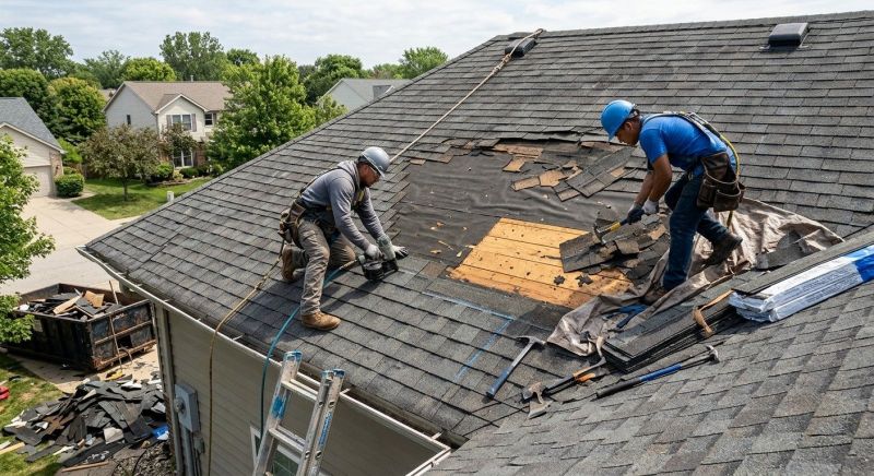Damaged Roof Repair in Lansdowne, PA
