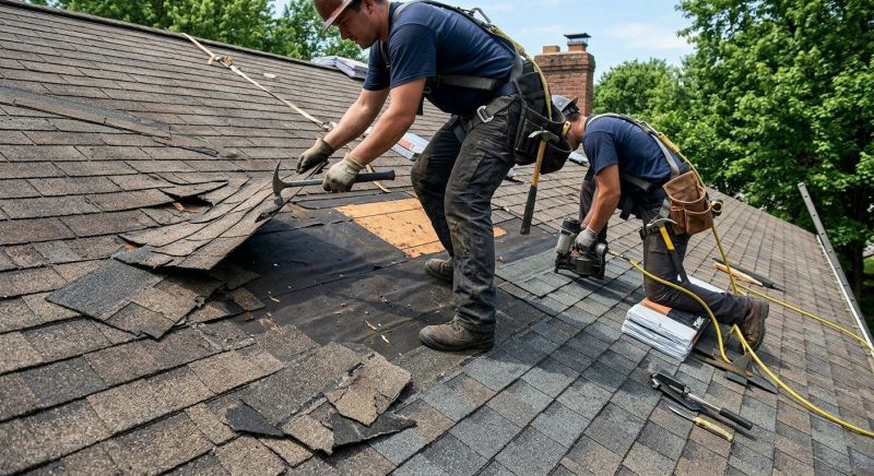 Damaged Roof Repair in Malvern, PA