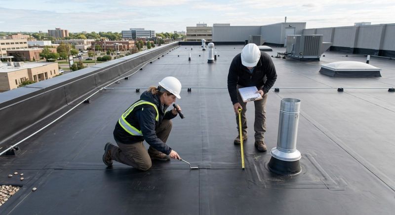 Flat Roof Inspection in Exton, PA