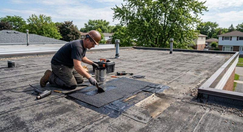 Flat Roof Repair in Newtown Square, PA