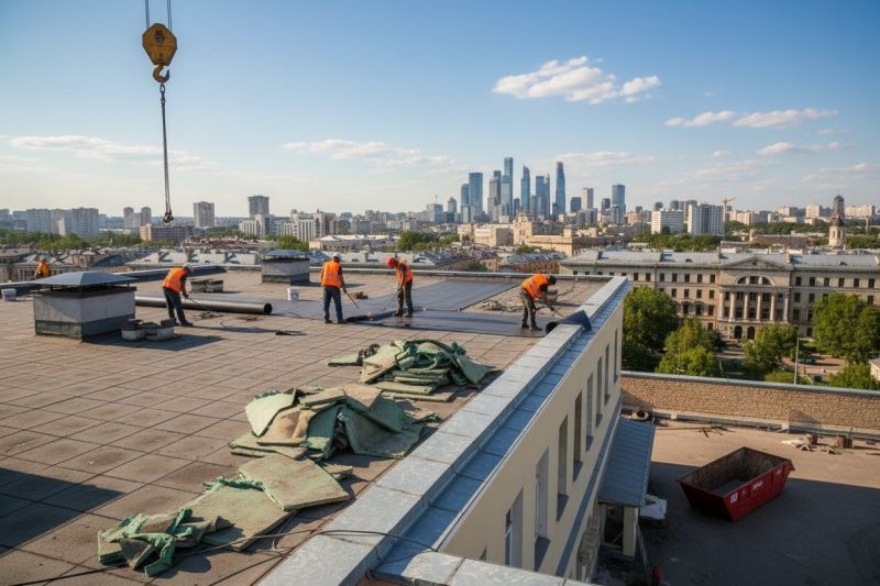 Flat Roof Replacement in Gladwyne, PA