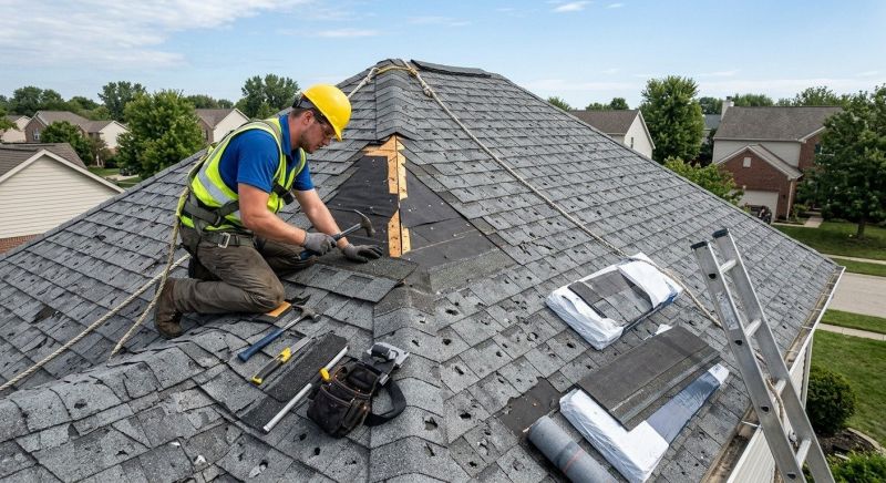 Hail Damage Roof Repair in Havertown, PA