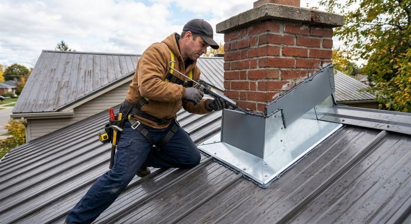 Metal Roof Flashing Repair in Exton, PA