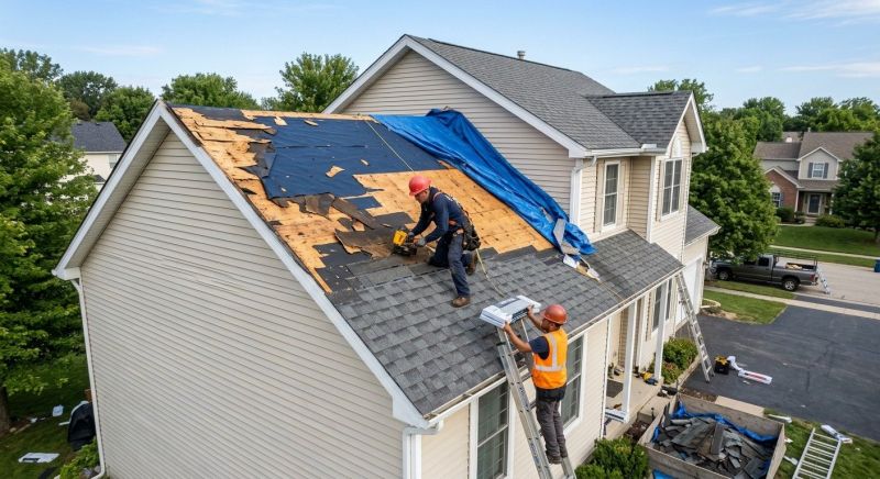 Roof Damage Restoration in Morgantown, PA