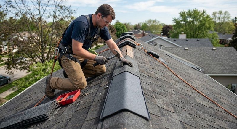 Roof Ridge Repair in Exton, PA