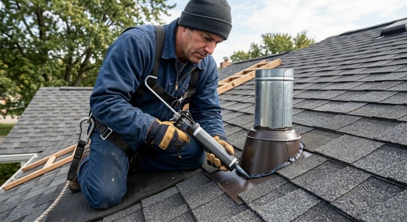 Roof Vent Flashing Repair in Exton, PA