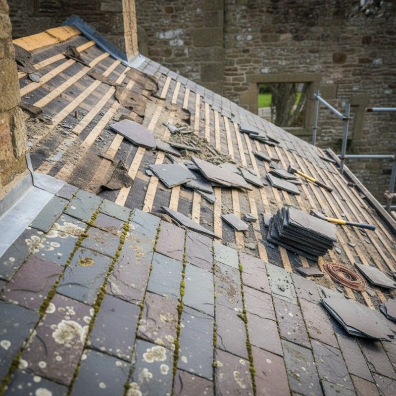 Slate Roof Replacement in Montgomery County, PA