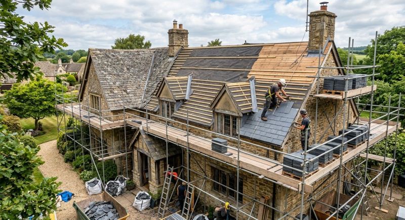 Slate Roof Replacement in Newtown Square, PA