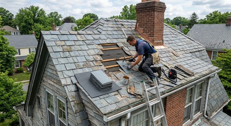 Slate Shingles Repair in Gilbertsville, PA
