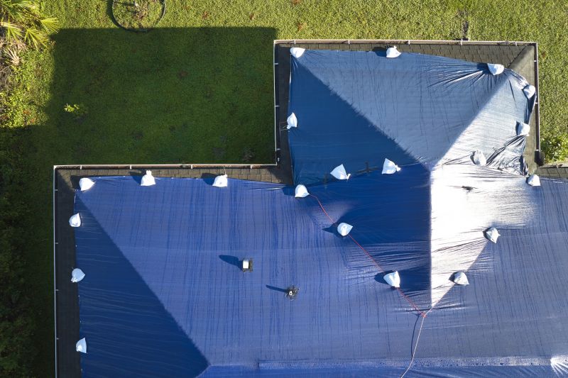 Storm Damage Roof Tarping in Exton, PA