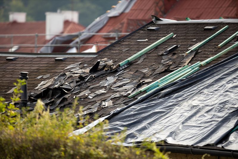Storm Damage Roof Tarping in Exton, PA