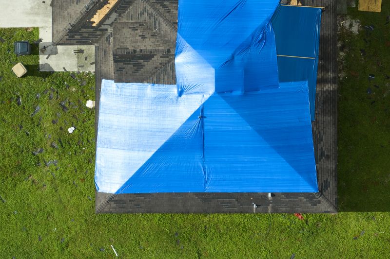 Storm Damage Roof Tarping in Exton, PA
