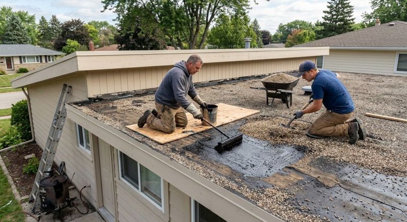 Tar And Gravel Roof Repair in Hatfield, PA
