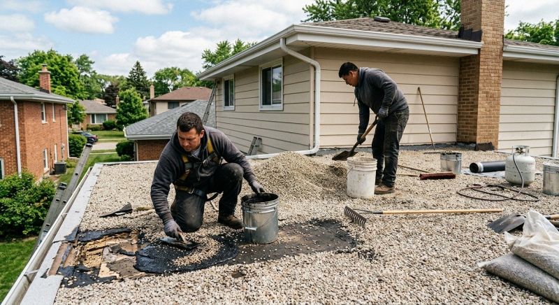 Tar And Gravel Roof Repair in Malvern, PA
