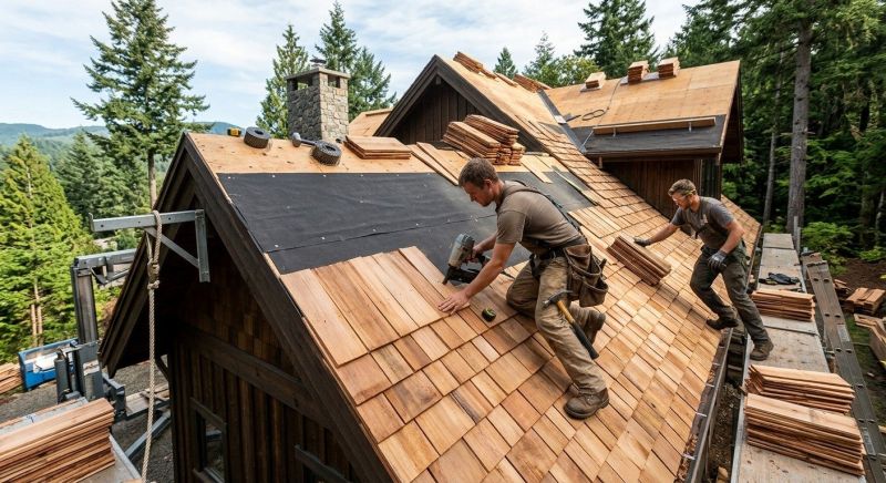 Wood Roofing Installation in Blue Bell, PA