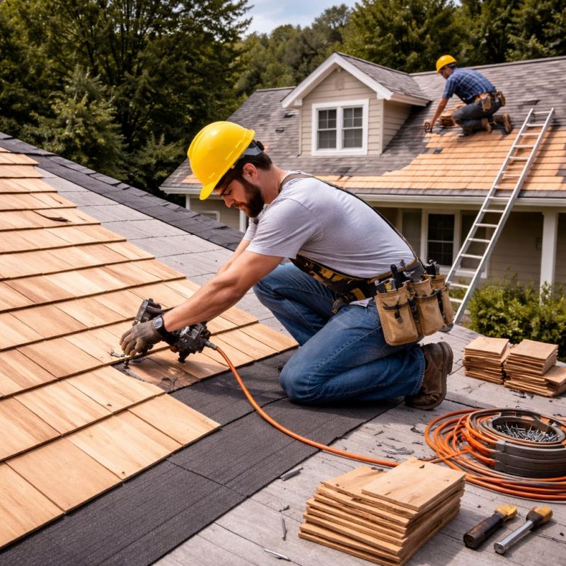 Wood Roofing Installation in Coatesville, PA