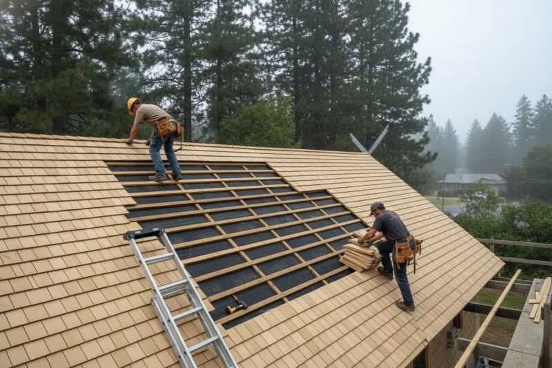 Wood Shake Roof Repair in King Of Prussia, PA