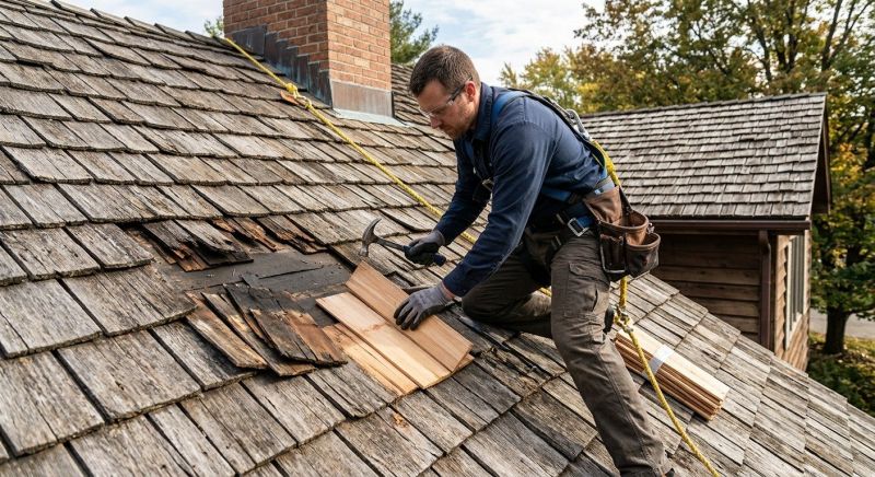 Wood Shake Roof Repair in Oxford, PA