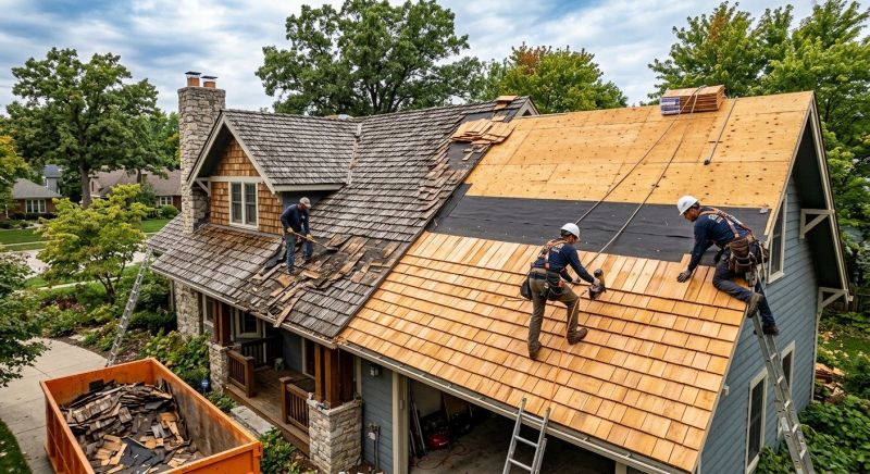 Wood Shake Roof Replacement in Barto, PA