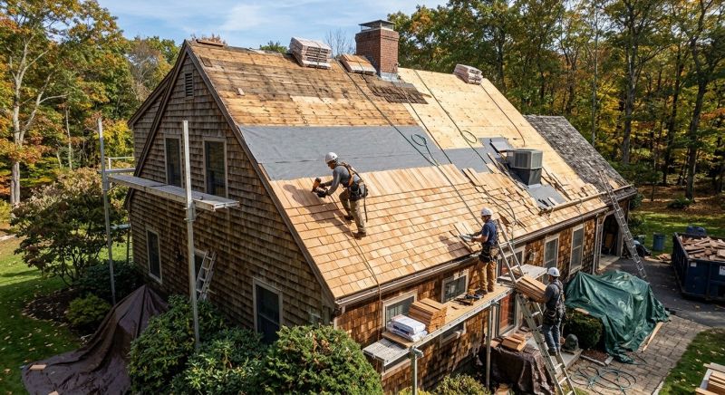 Wood Shingle Roof Replacement in Exton, PA